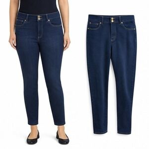 Michael Kors Mens Indigo Blue High Rise Skinny Jeans Gold Hardware Size 8